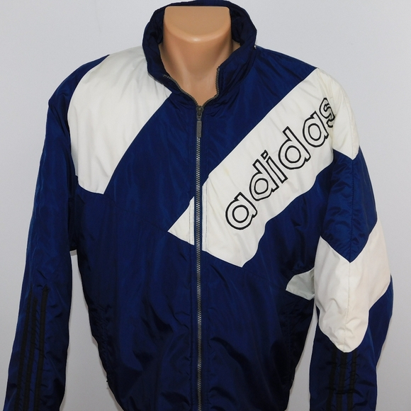 Adidas spell out logo full zip insulated coat. L - Picture 3 of 8